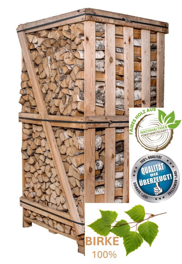 AUSVERKAUFT Birke 3 SRM Premium-Qualität kammergetrocknet