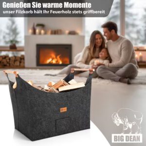 Extra großer Holzkorb für Kaminholz